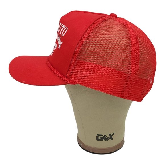 King Cap J G Auto Repair Welding Mesh Snapback Cap Trucker Printed Baseball Hat - Picture 9 of 13